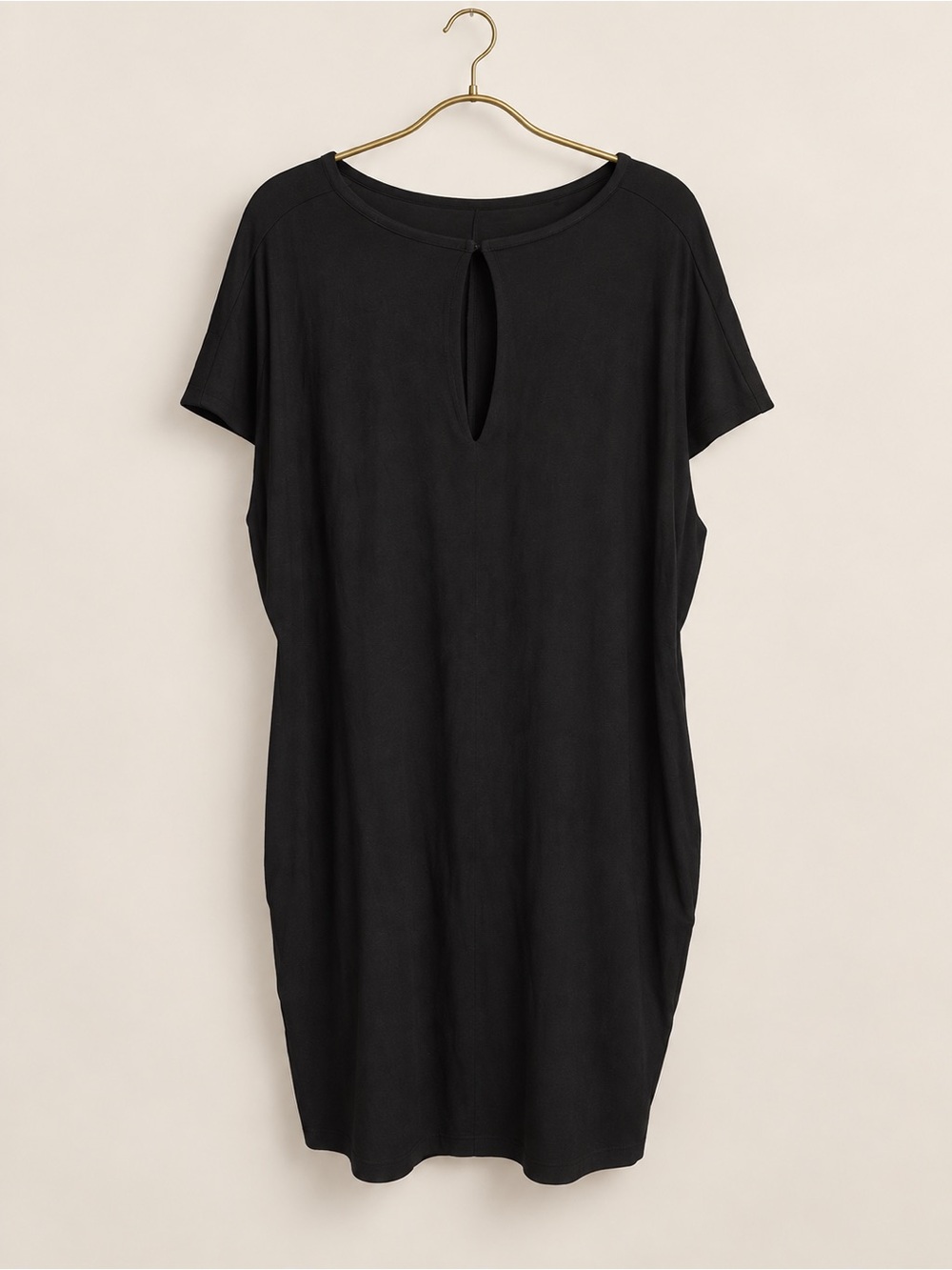 Universal Standard Mini Keyhole Dress Black S 14–16